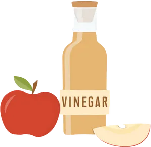 Apple Vinegar Illustration PNG Image