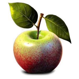 Apple With Leaf Png 06132024 PNG Image