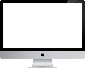 Applei Mac Desktop Computer PNG image with transparent background