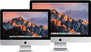 Applei Mac Models Display PNG Image