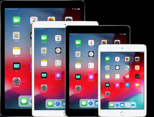 Applei Pad Models Showcase PNG image with transparent background