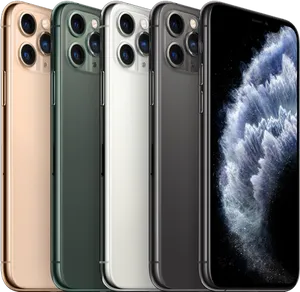 Applei Phone Models Color Variants PNG Image