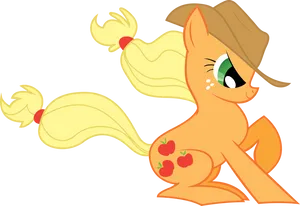 Applejack My Little Pony Vector PNG Image