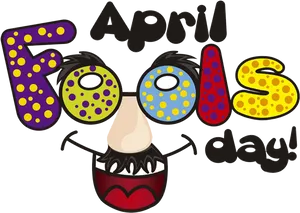 April Fools Day Cartoon Celebration PNG Image