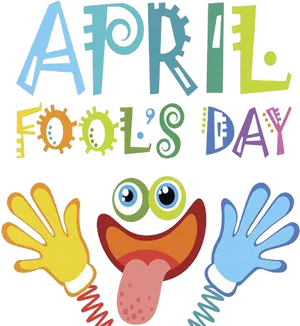 April Fools Day Cartoon Celebration PNG Image