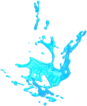 Aqua Dynamic Splash PNG Image