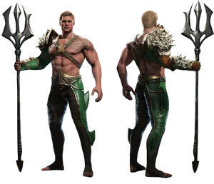 Aquaman_ Character_ Model PNG Image