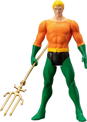 Aquaman Classic Action Figure PNG Image