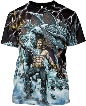 3d Aquaman Full Print T Shirt - Aquaman Stjepan Sejic, HD Png Download PNG image with transparent background