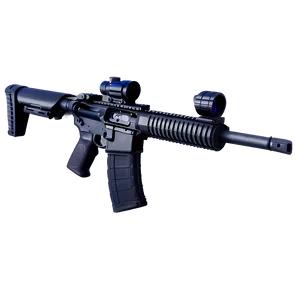 Ar 15 With Scope Png Qna39 PNG Image