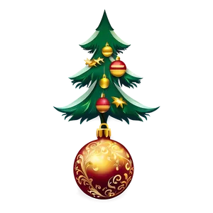 Arbol De Navidad With Gold Chain Png 75 PNG Image