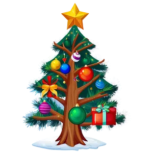 Arbol De Navidad With Wooden Ornaments Png 06122024 PNG Image