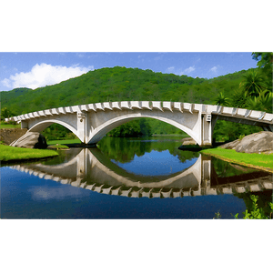 Arc Bridge Over Water PNG 5 PNG with transparent background