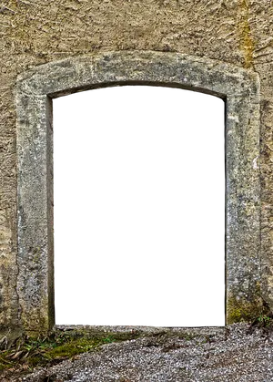 Arched Stone Doorway Texture PNG Image