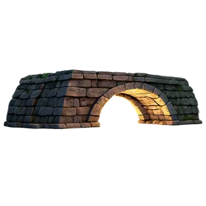 Arched Stone Tunnel Png Bue PNG Image