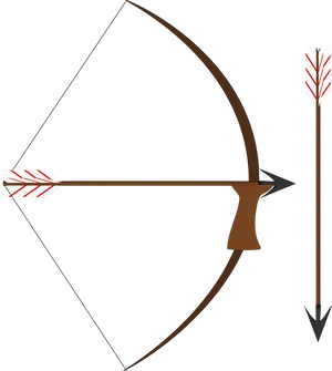 Archery Bowand Arrow Vector PNG Image