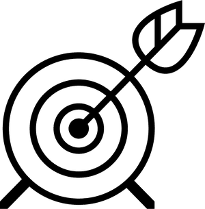 Archery Target - Icon Cible Png, Transparent Png PNG image with transparent background