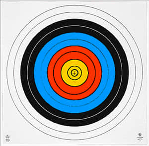 Archery Target Concentric Circles PNG image with transparent background