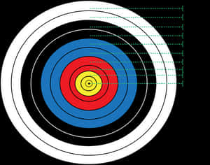 Archery Target Illustration PNG image with transparent background