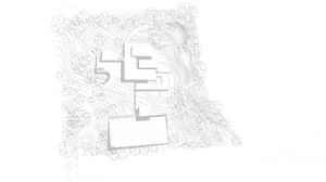 Behind The House Is A Tiered Outdoor Amphitheatre At - Sketch, HD Png Download PNG image with transparent background