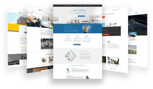 Architectural Website Design Showcase PNG Image