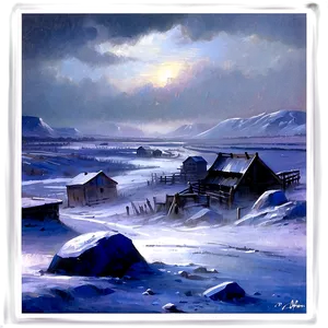 Arctic Blizzard Landscape Png 06242024 PNG Image