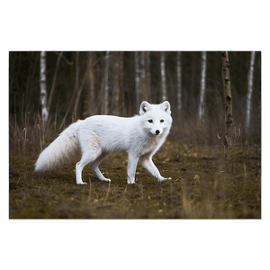 Arctic Fox Hunting Pose PNG 06232024 PNG image with transparent background
