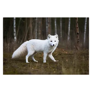 Arctic Fox Hunting Pose Png 06232024 PNG Image