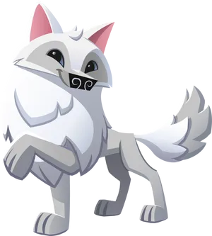 Arctic_ Fox_ Illustration_ Vector PNG Image