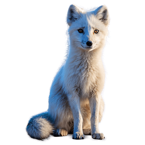 Arctic Fox in Summer Coat PNG faw PNG