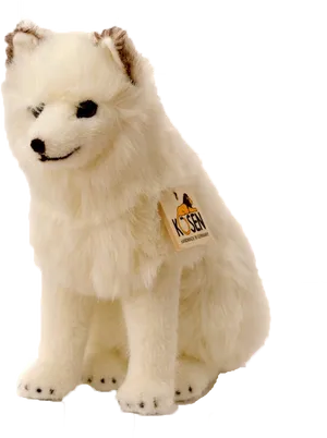 Arctic Fox Plush Toy PNG Image