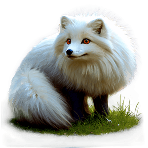 Arctic Fox Tail Fluff PNG 06232024 PNG image with transparent background