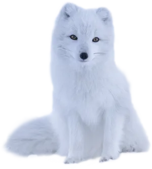 Arctic Foxin Winter Coat PNG Image