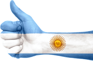 Argentina Flag Hand, HD Png Download PNG image with transparent background