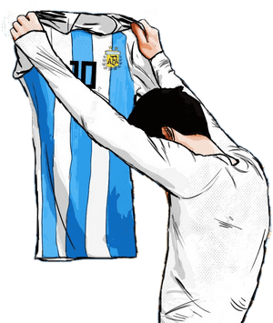 #leo #messi #argentina #football #goal #jersey #like - Messi Sticker Argentina, HD Png Download PNG image with transparent background