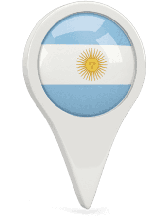 Round Pin Icon - Argentina Flag Pin Icon, HD Png Download PNG image with transparent background