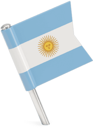 Square Flag Pin - Argentina Flag Pin Png, Transparent Png PNG image with transparent background