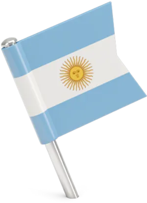 Argentina National Flag Graphic PNG Image