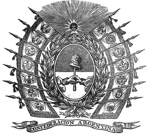 Argentine Confederation Seal Vintage Illustration PNG Image