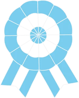 Argentinian Cockade Blueand White PNG Image