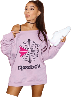 Ariana Grande, Reebok, And Ariana Image - Ariana Grande White Reeboks, HD Png Download PNG with transparent background