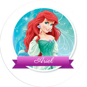 Ariel The Little Mermaid Graphic PNG Image