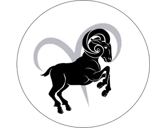 Aries Zodiac Symbol Art PNG Image