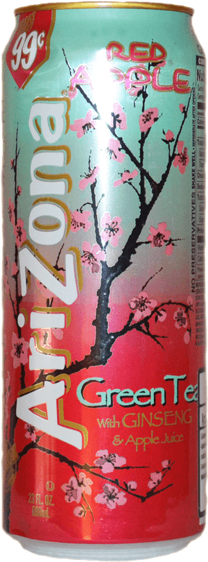 Arizona Iced Tea Green Tea Can, HD Png Download PNG with transparent background