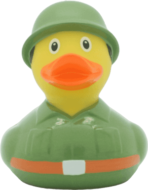 Soldier Rubber Duck - Soldier Rubber Ducks Png, Transparent Png PNG
