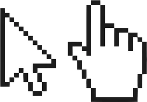 Arrowand Hand Cursor Icons PNG Image