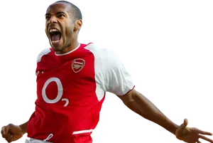 Arsenal Player Celebration PNG Image