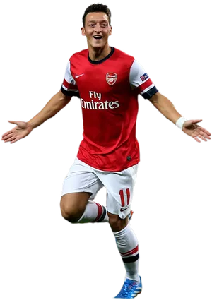 Arsenal Player Celebration PNG Image