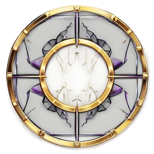 Art Deco Gold Circle Frame Png Obp PNG Image