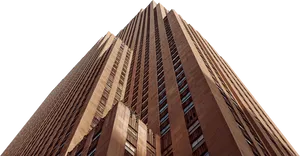 Art Deco Skyscraper Perspective PNG Image
